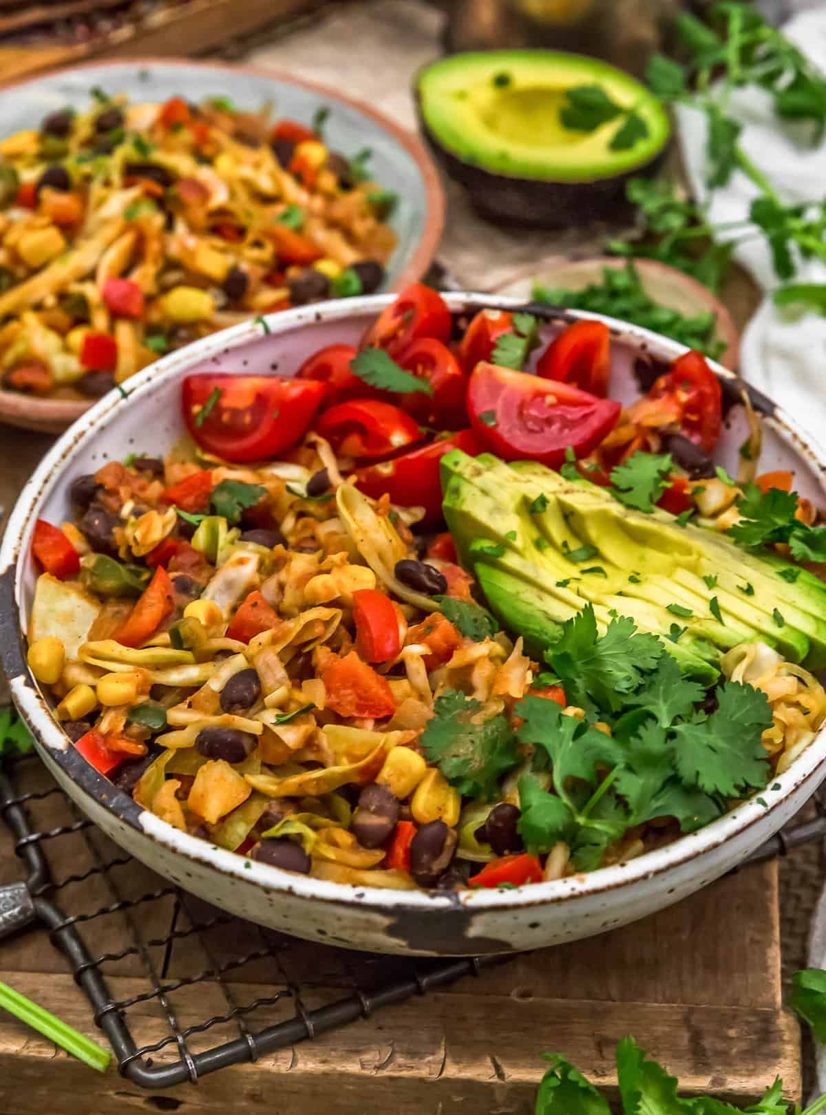 Served Tex-Mex Cabbage Skillet