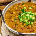 Close up of Vegan Buffalo Chili