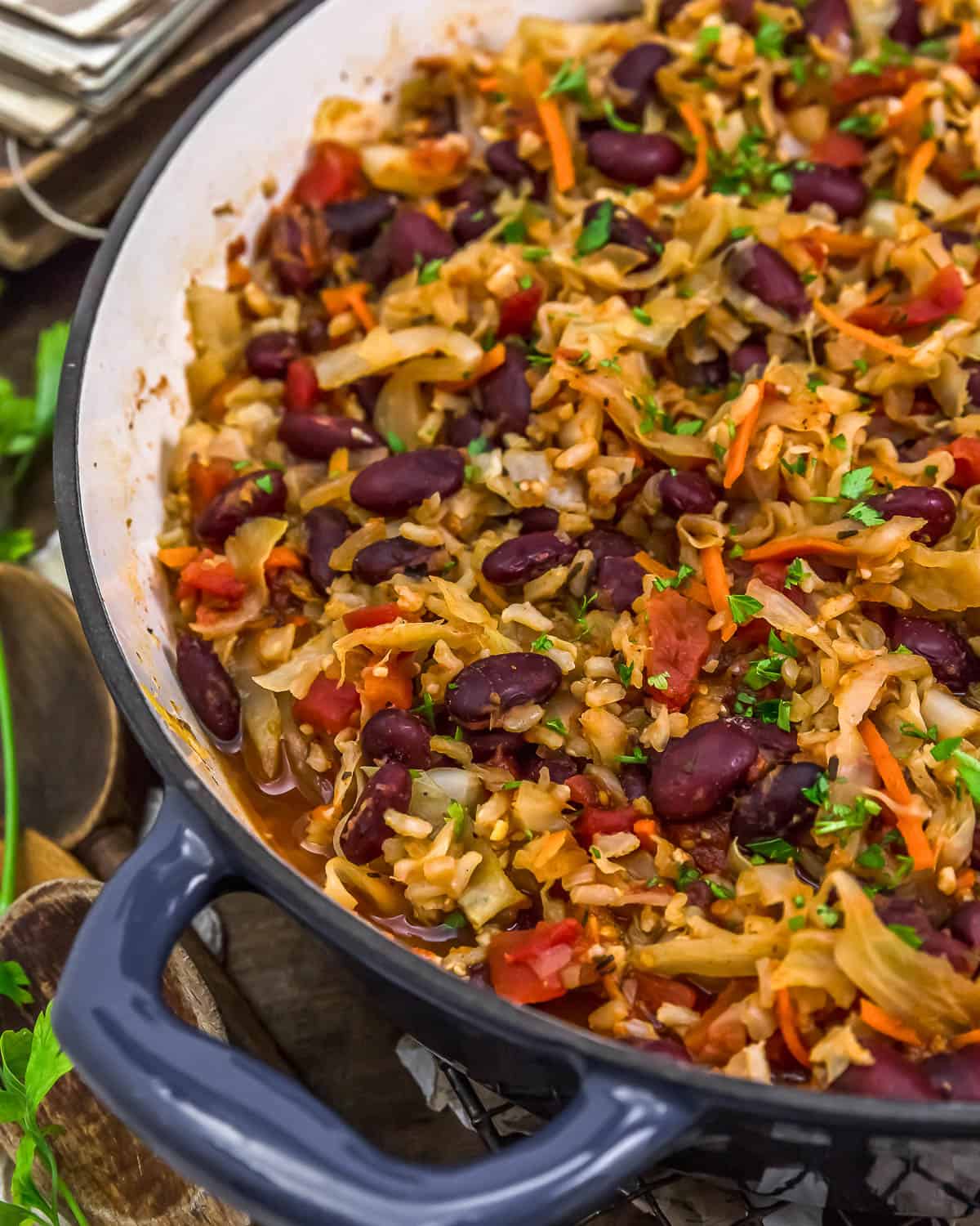 Vegan Unstuffed Cabbage Rolls