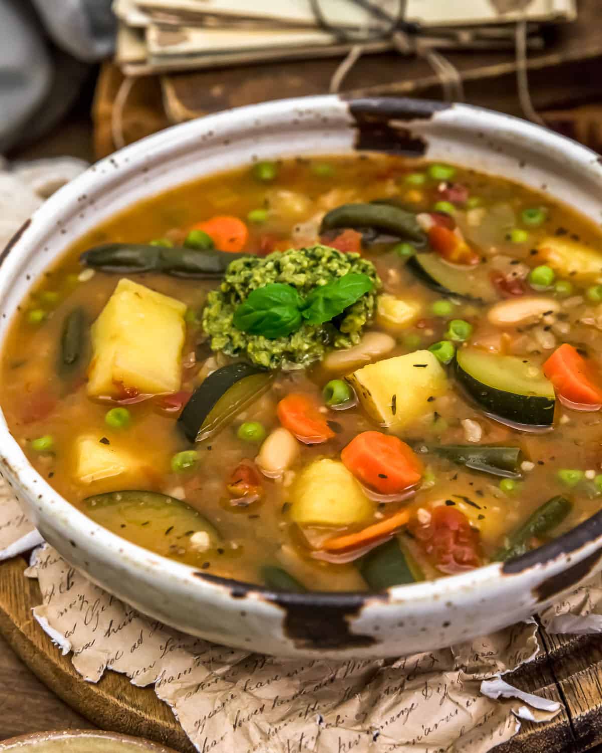 Bowl of French Vegetable Soup