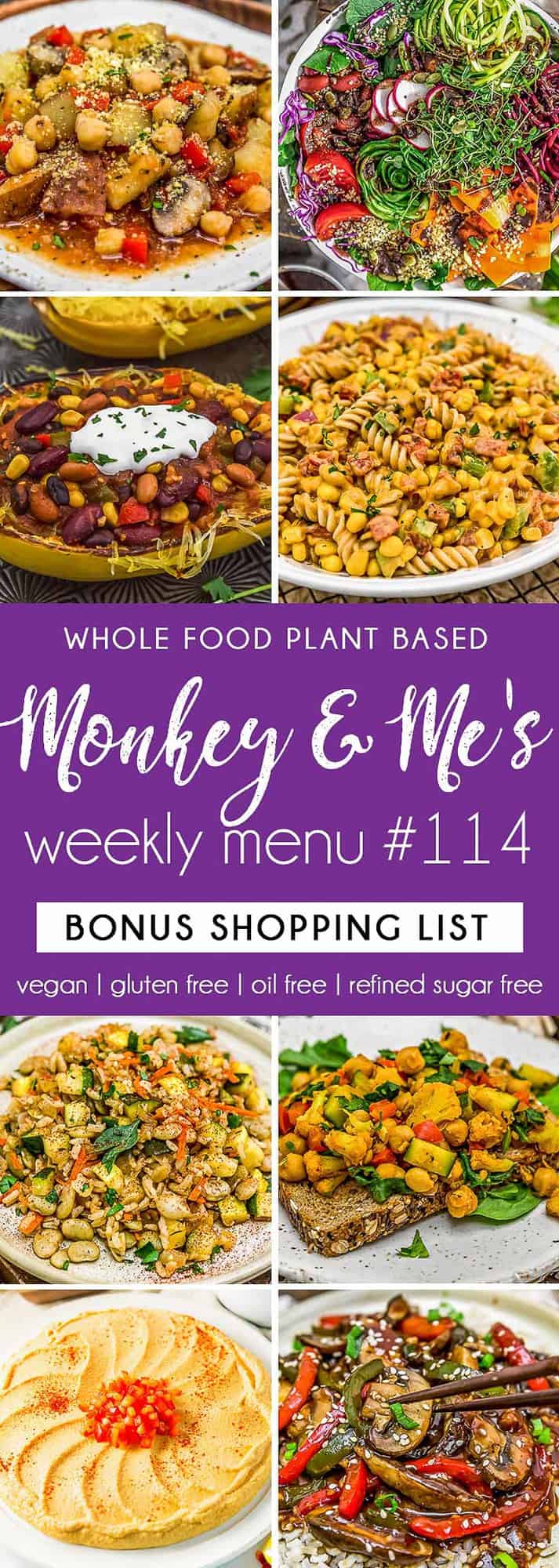 Monkey and Me's Menu 114 featuring 8 recipes