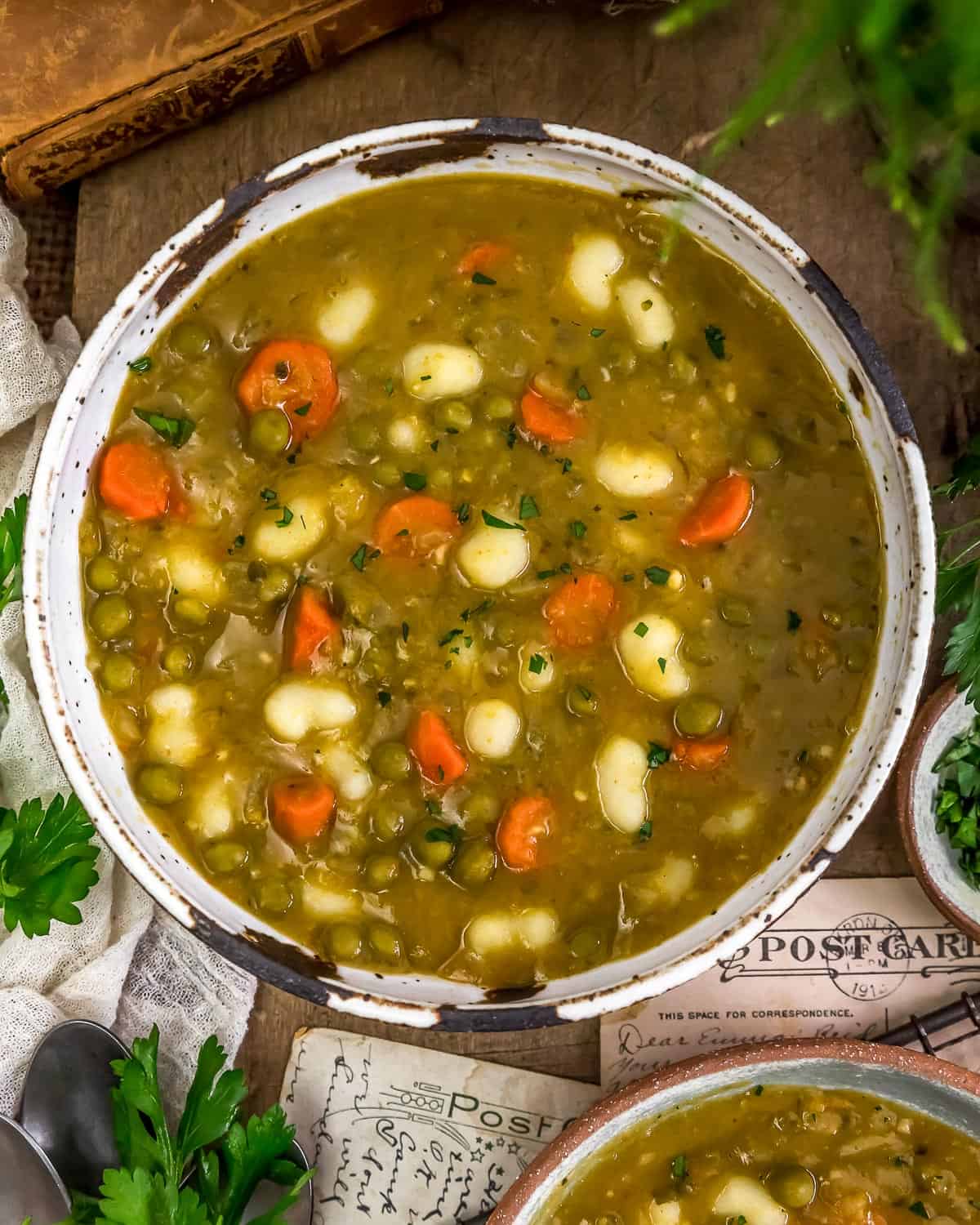 Vegetarian Split Pea Soup - Two Kooks In The Kitchen