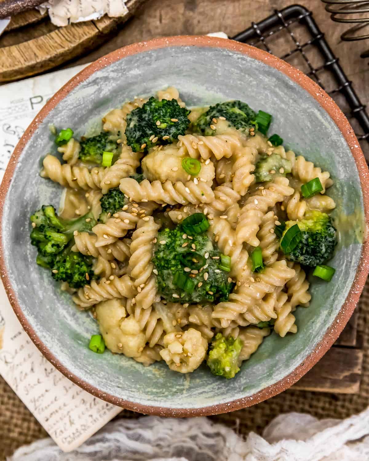 Bowl of Vegan Bang Bang Veggie Pasta