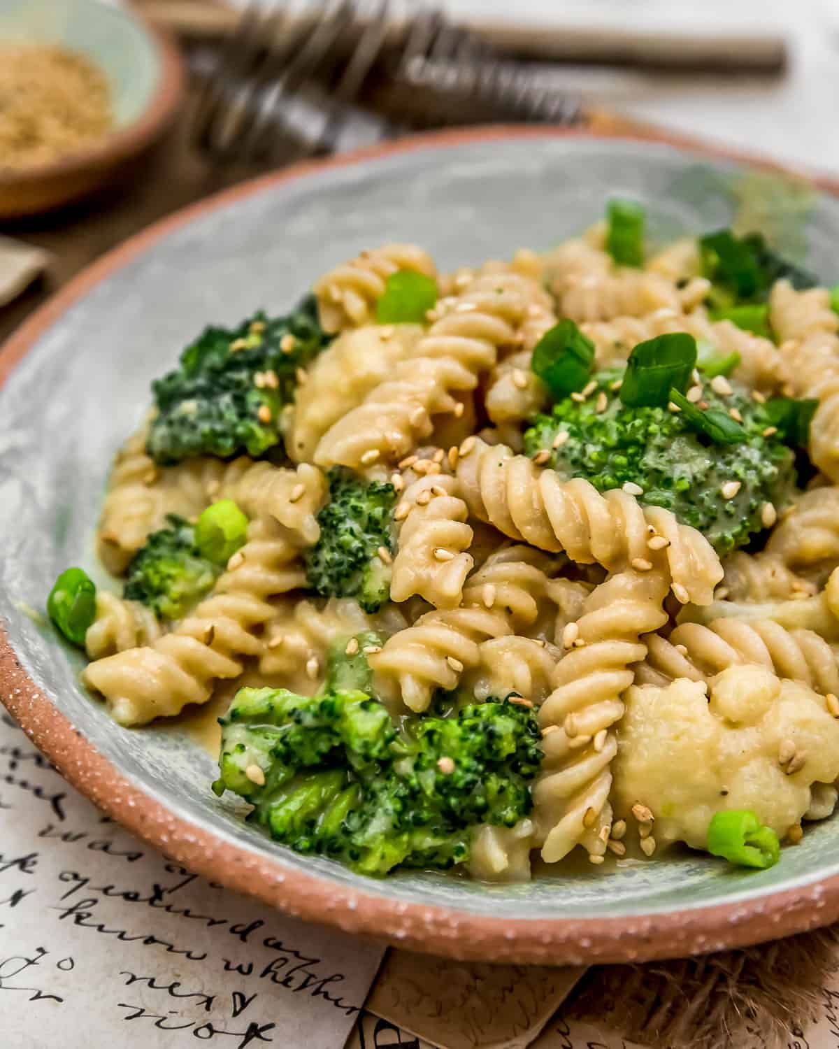 Vegan Bang Bang Veggie Pasta - Monkey and Me Kitchen Adventures