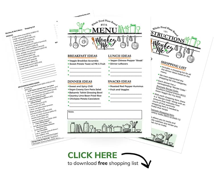 Monkey and Me's Menu 114 PDF Display