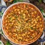 Skillet of Creamy Lentils and Shells