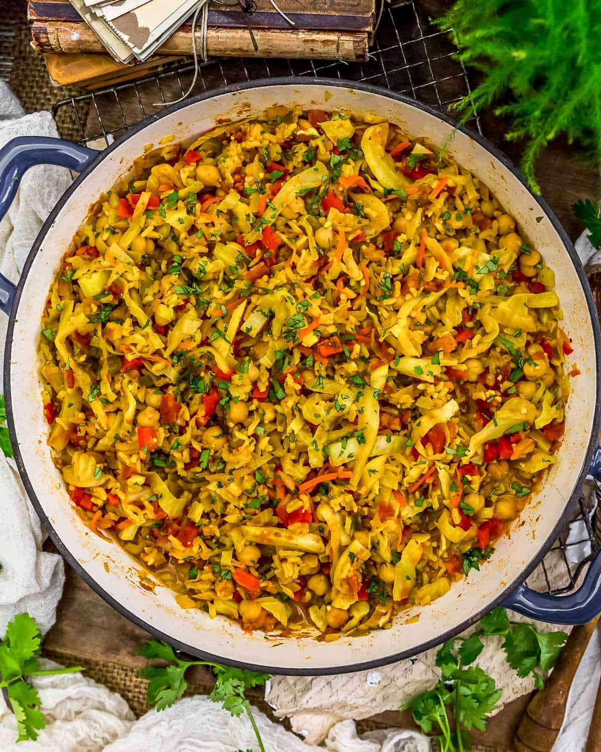 Curry Cabbage Rice Skillet
