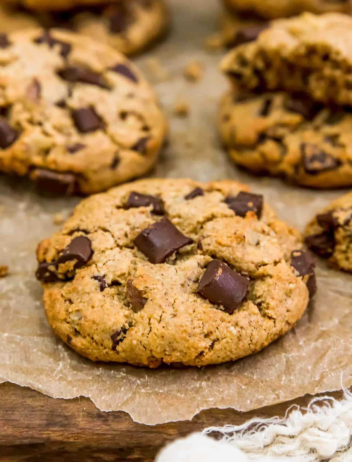 Vegan Jumbo Chocolate Chip Walnut Cookies