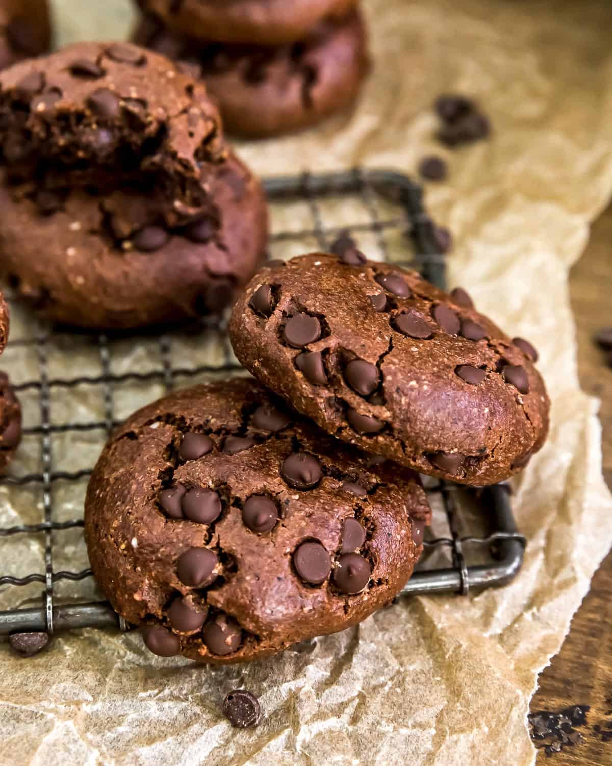 Two Vegan Mocha Cookies