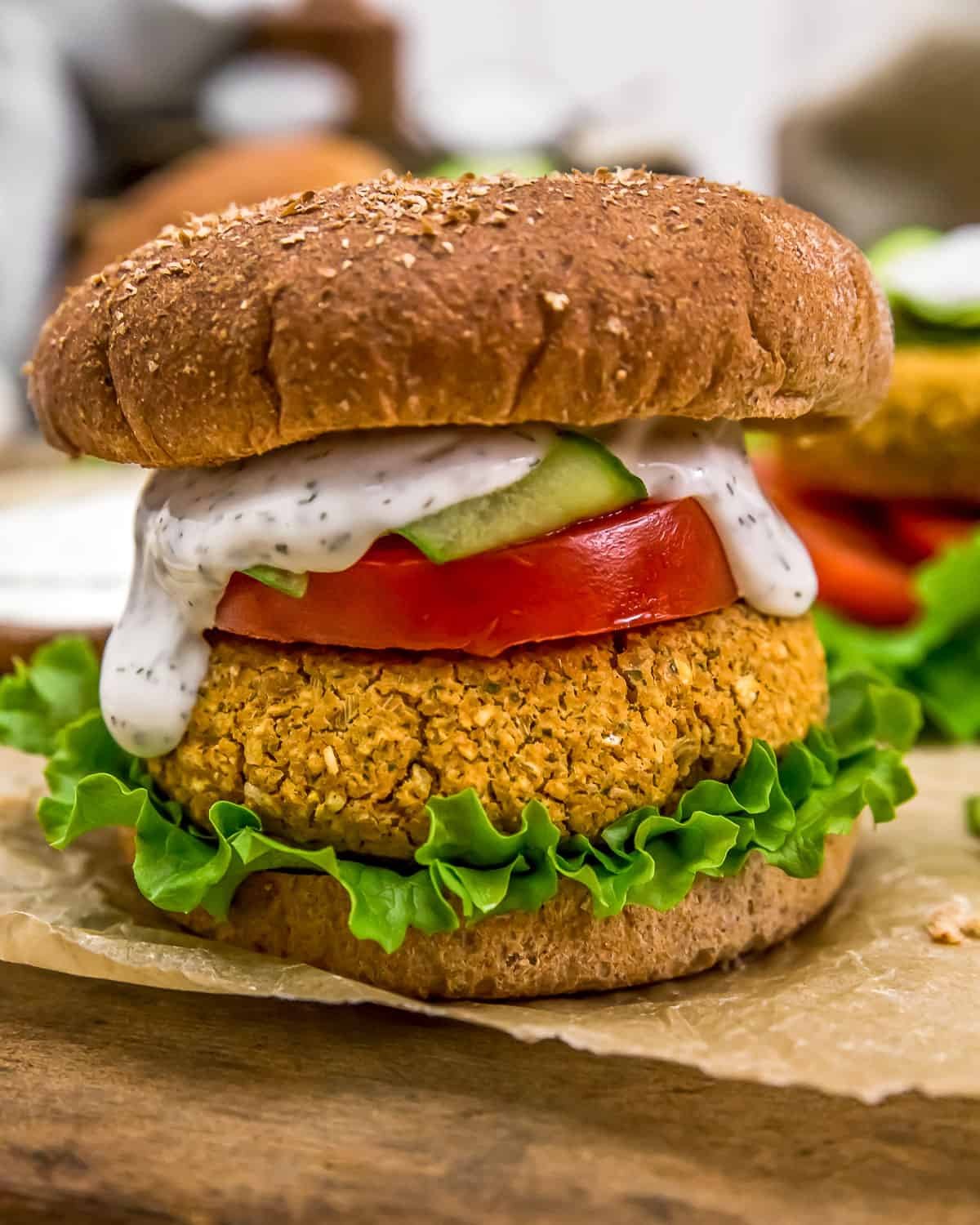 Vegan “Salmon” Burger