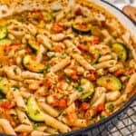 Skillet of Garden Veggie Ragu Pasta