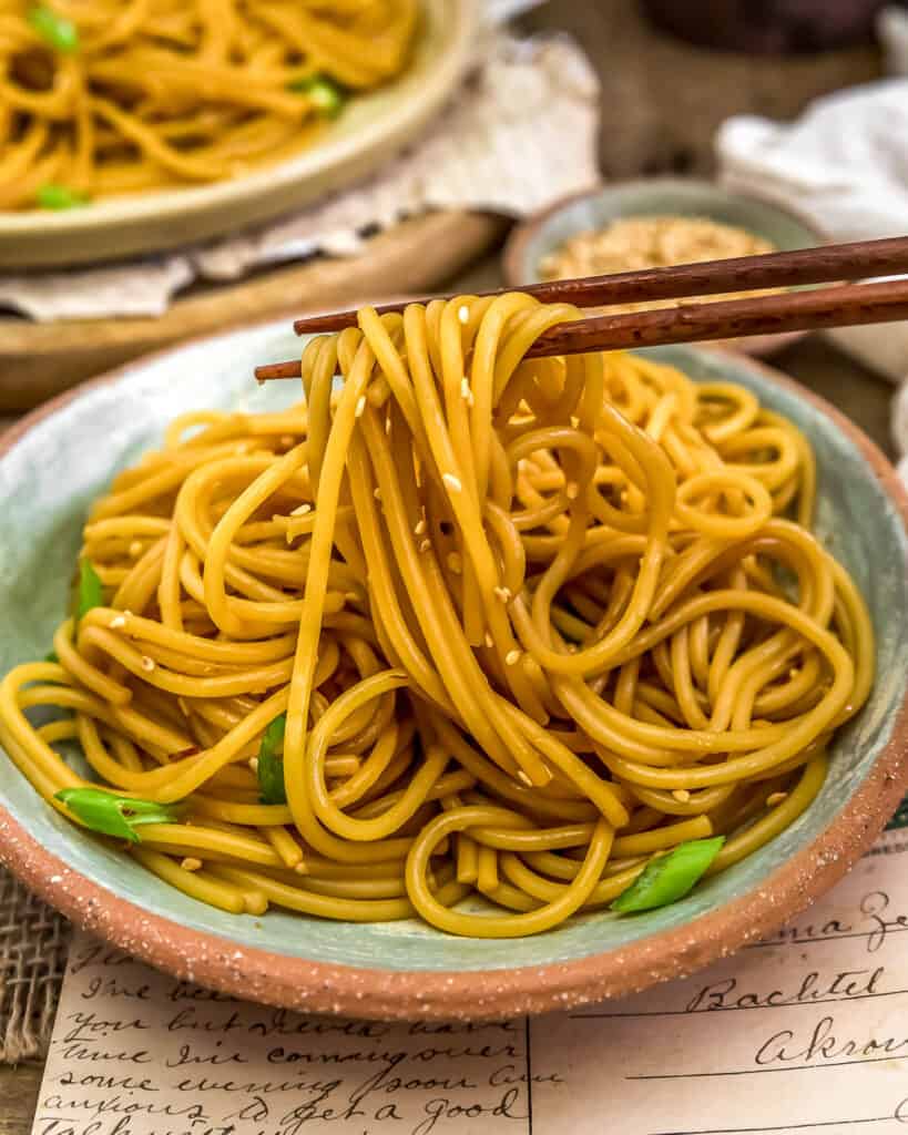 Oil-Free Hibachi Noodles - Monkey and Me Kitchen Adventures