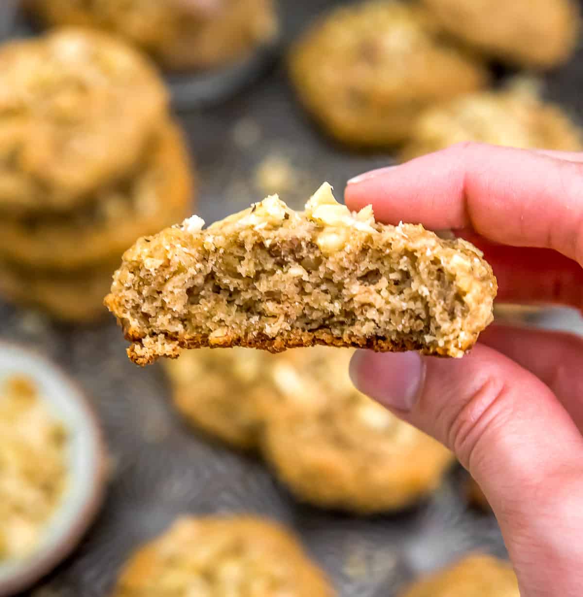 Eating Vegan Banana Nut Bread Cookies