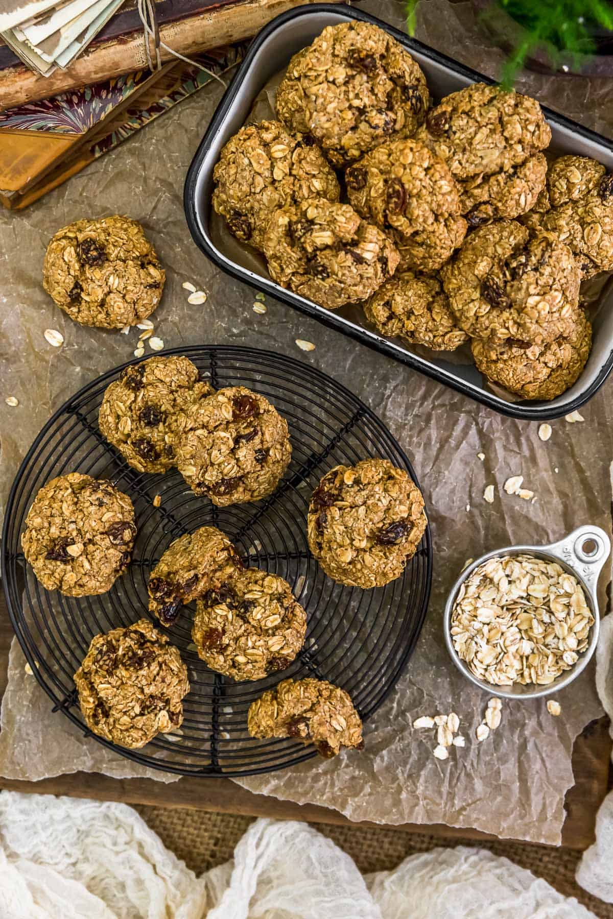 Tablescape Vegan Crispy Oatmeal Cookies