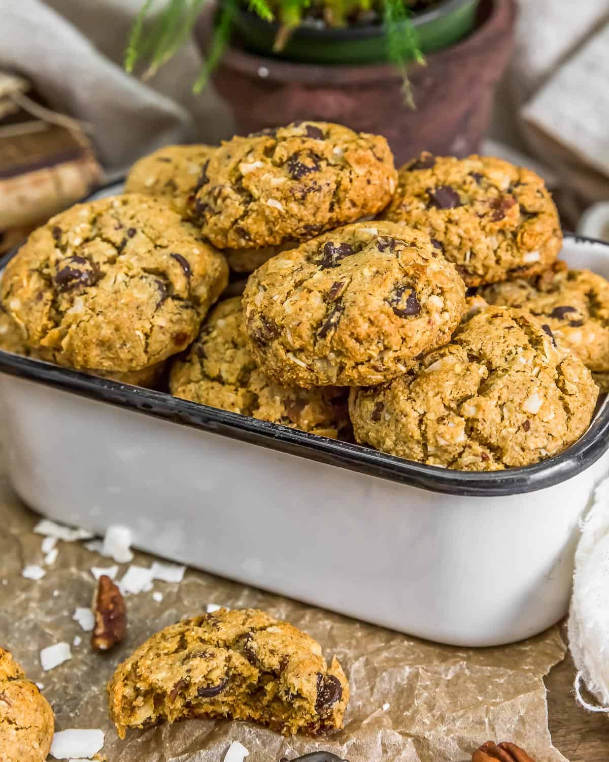 Container of Vegan Neiman Marcus Cookies