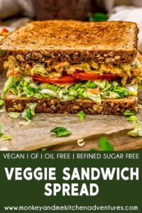 Veggie Sandwich Spread - Monkey and Me Kitchen Adventures
