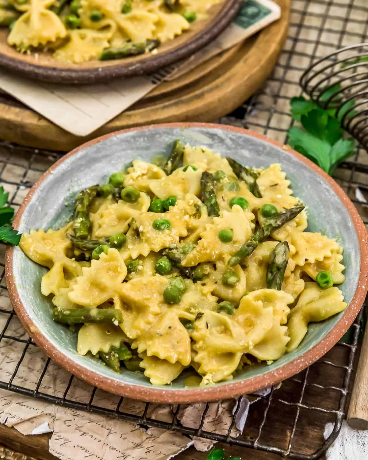 Served Dijon Asparagus Pasta