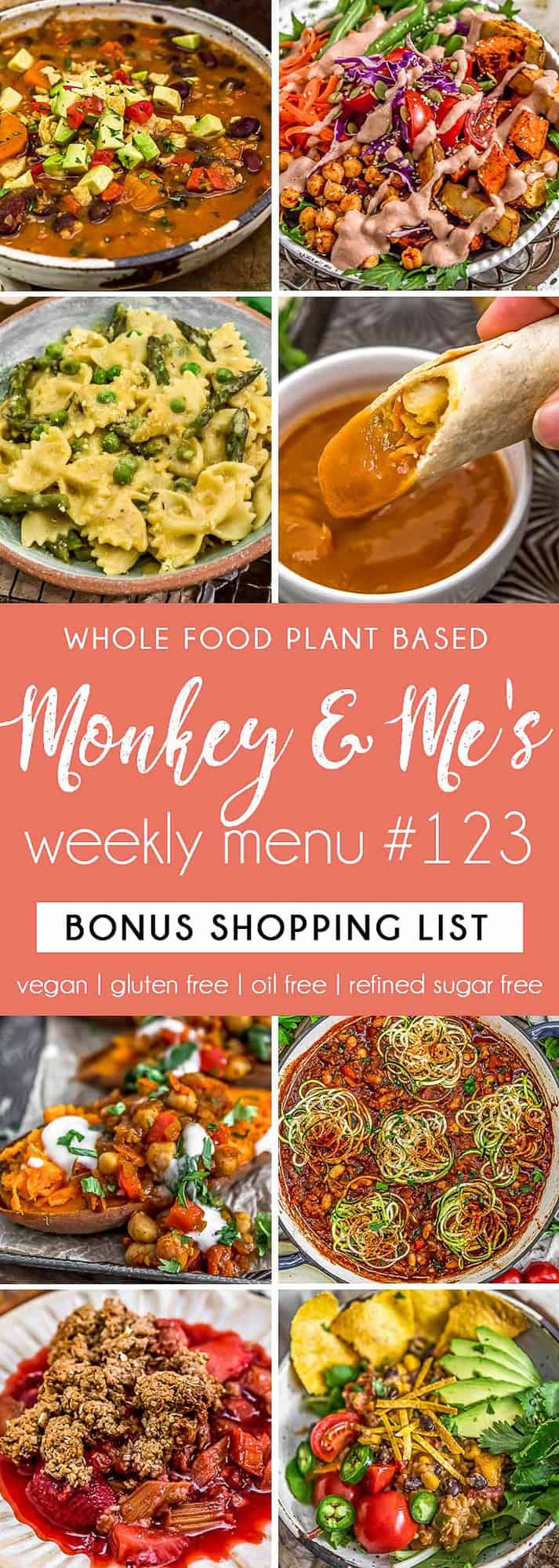 Monkey and Me's Menu 123 featuring 8 recipes