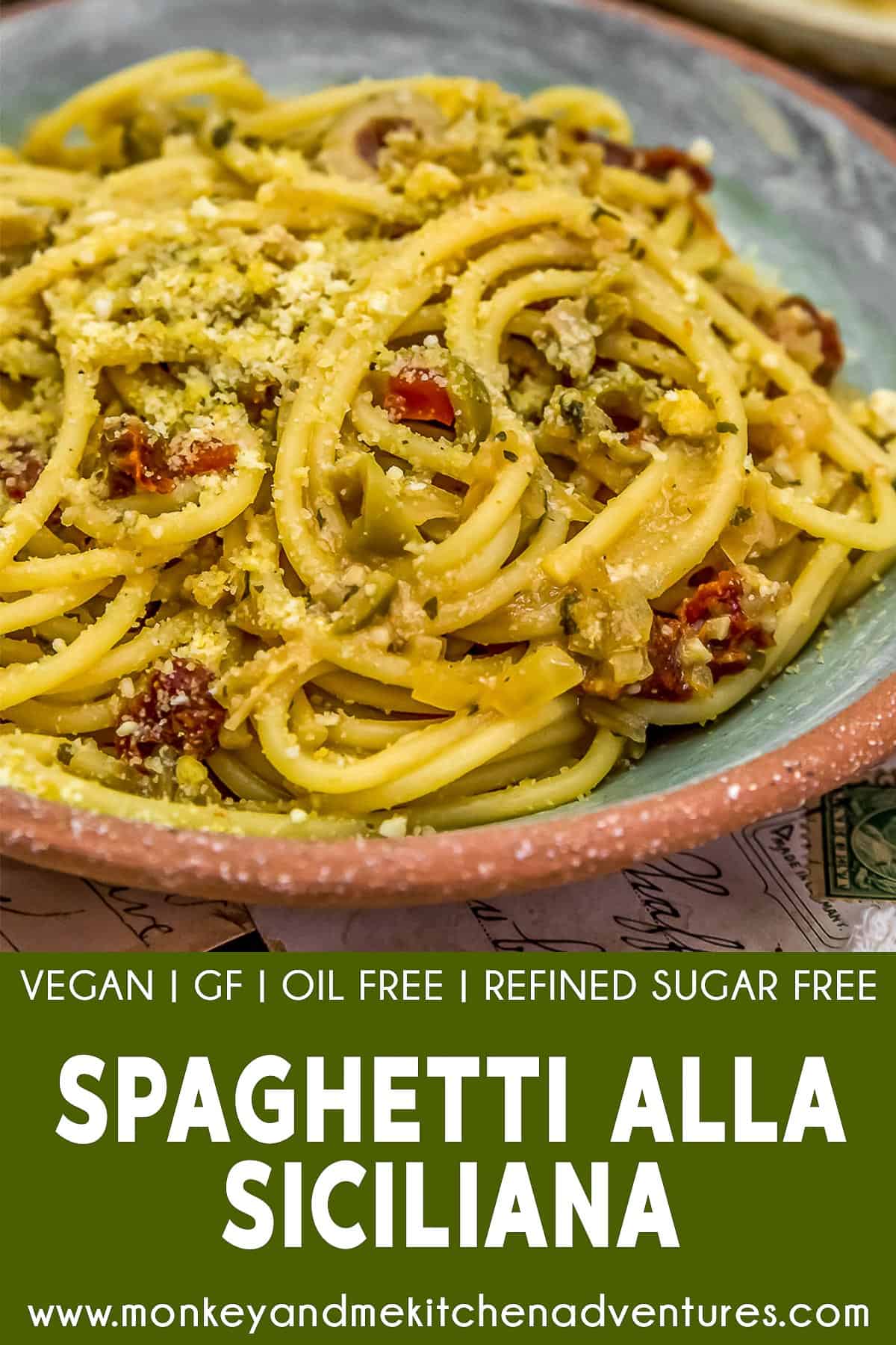 Spaghetti alla Siciliana with text description