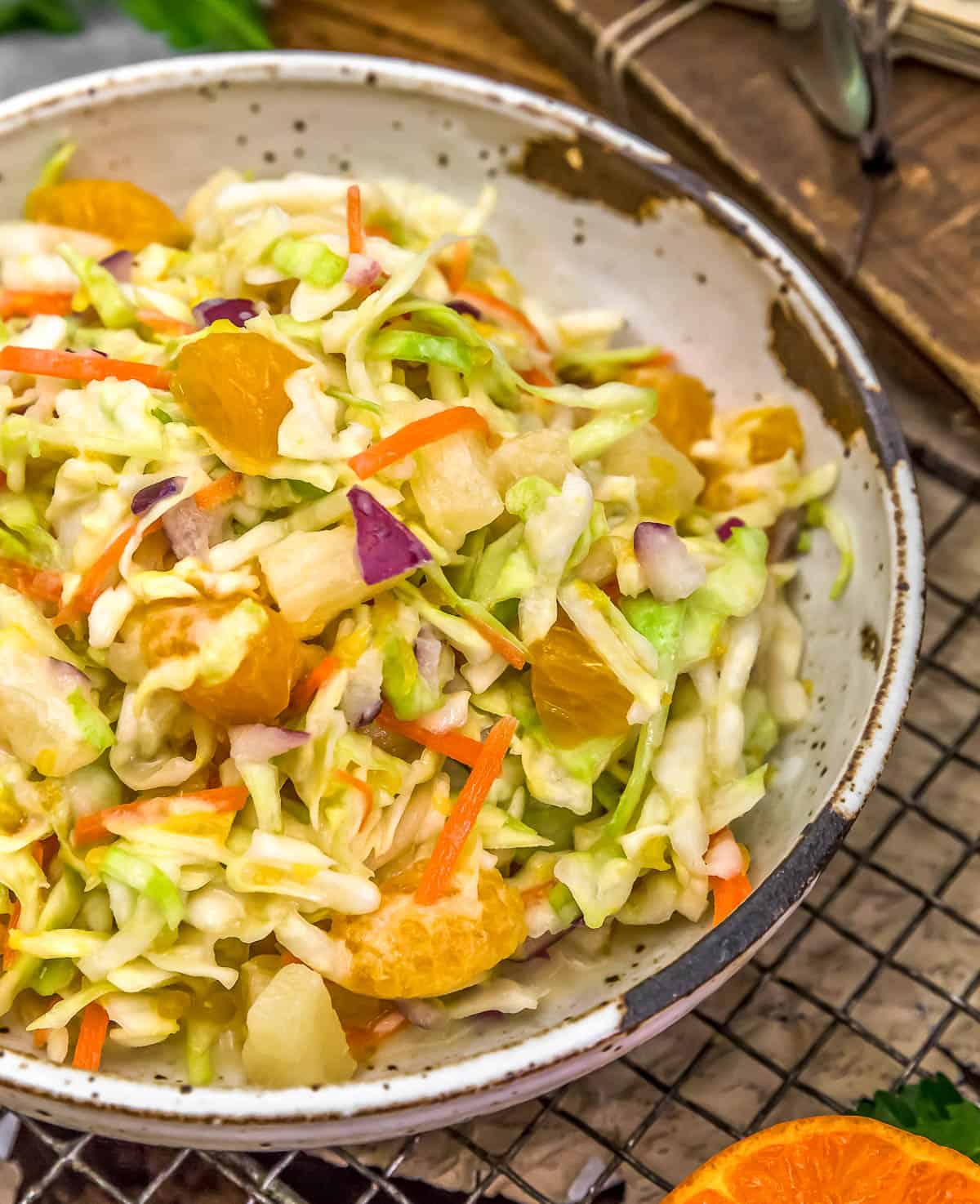 Bowl of Vegan Tropical Coleslaw