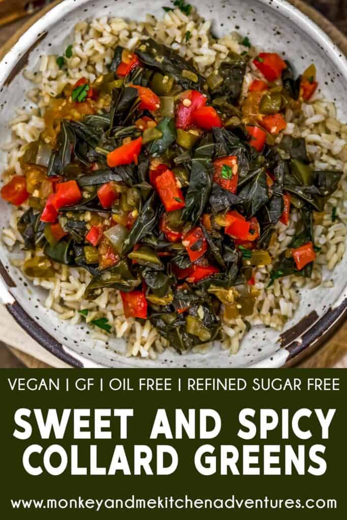 Sweet and Spicy Collard Greens Monkey and Me Kitchen Adventures