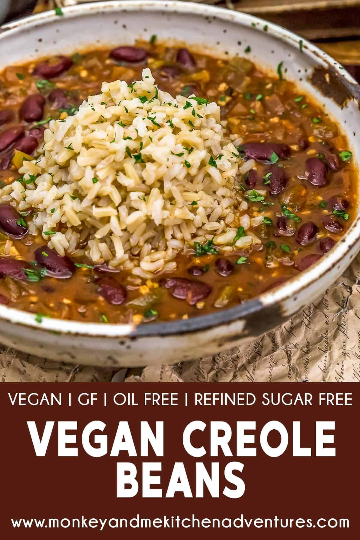 Vegan Creole Beans with text description