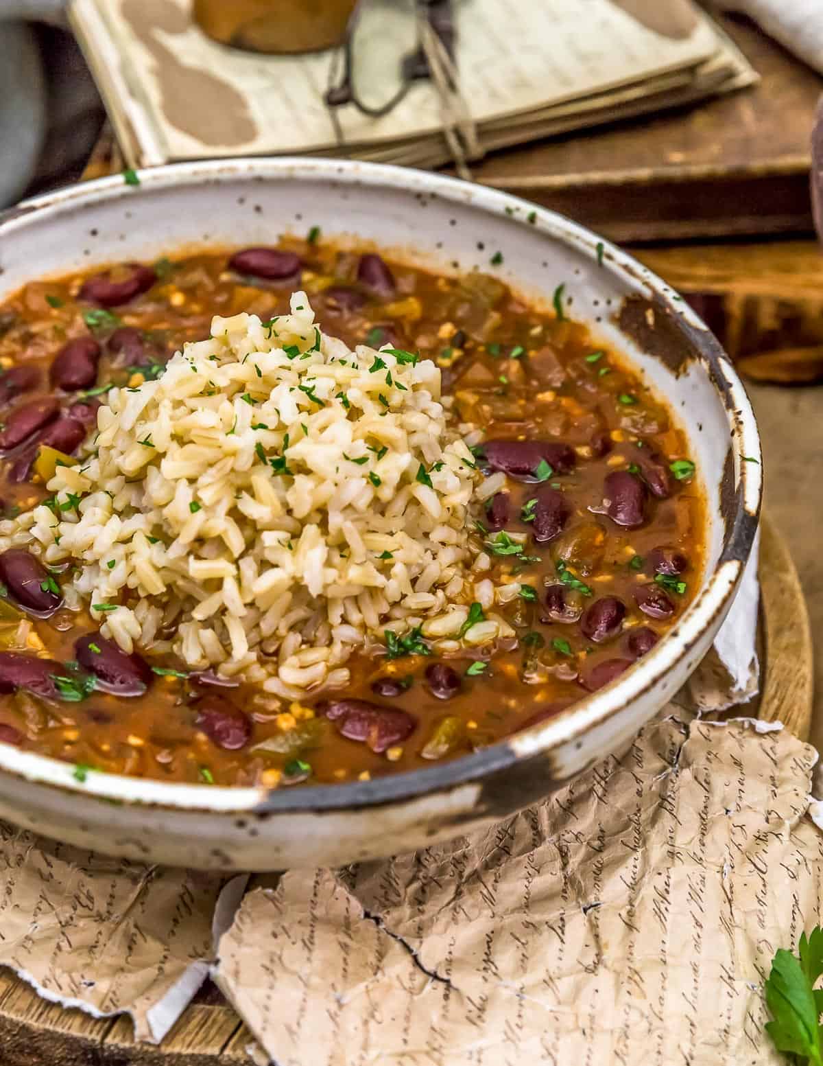 Vegan Creole Beans in a bowl