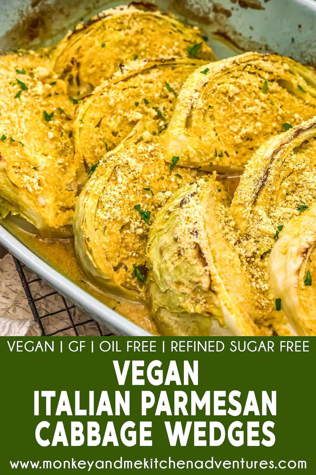 Vegan Italian Parmesan Cabbage Wedges