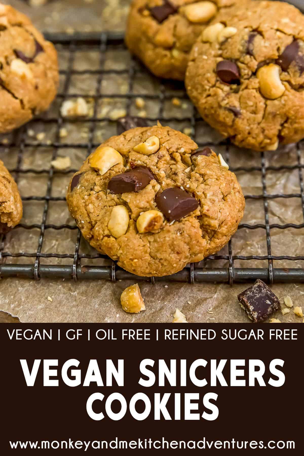 Vegan Snickers Cookies