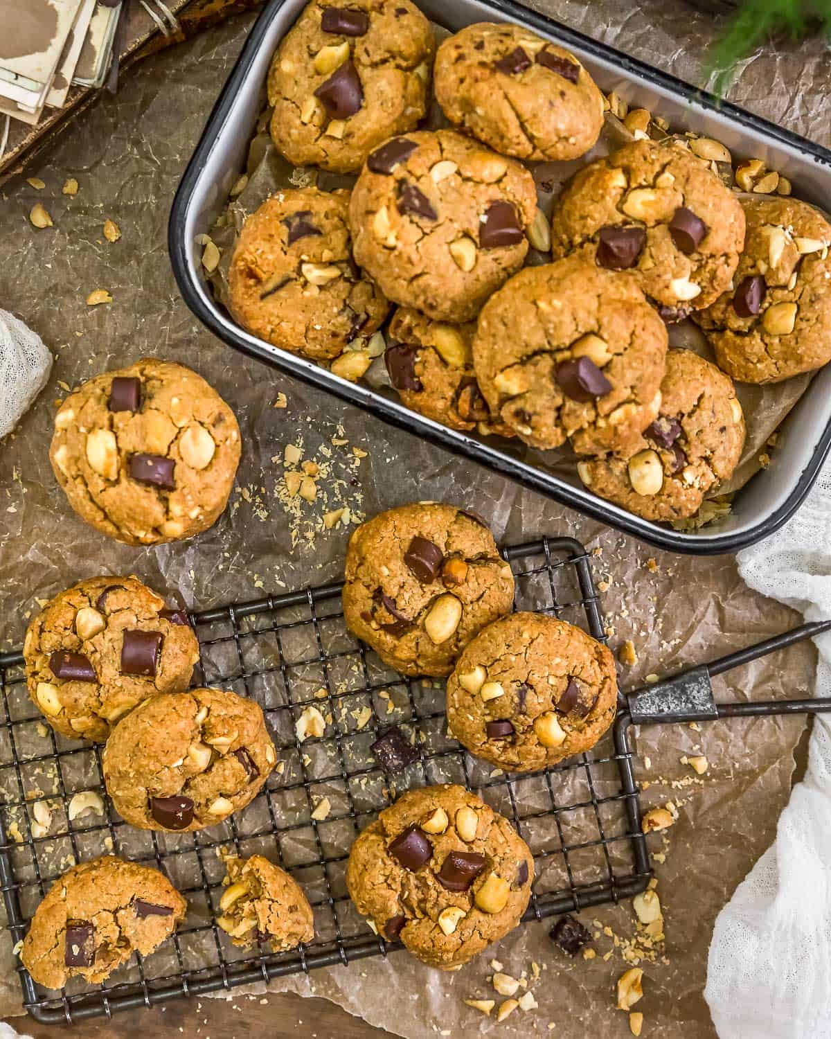 Vegan Snickers Cookies