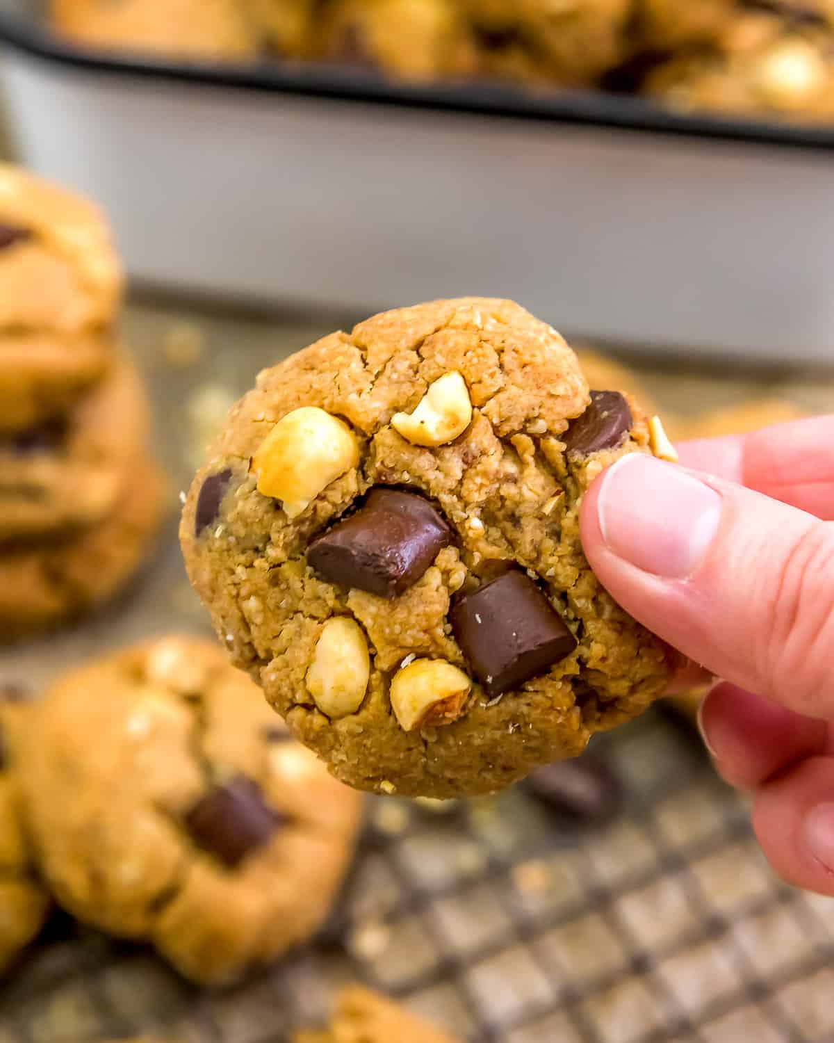 Vegan Snickers Cookies