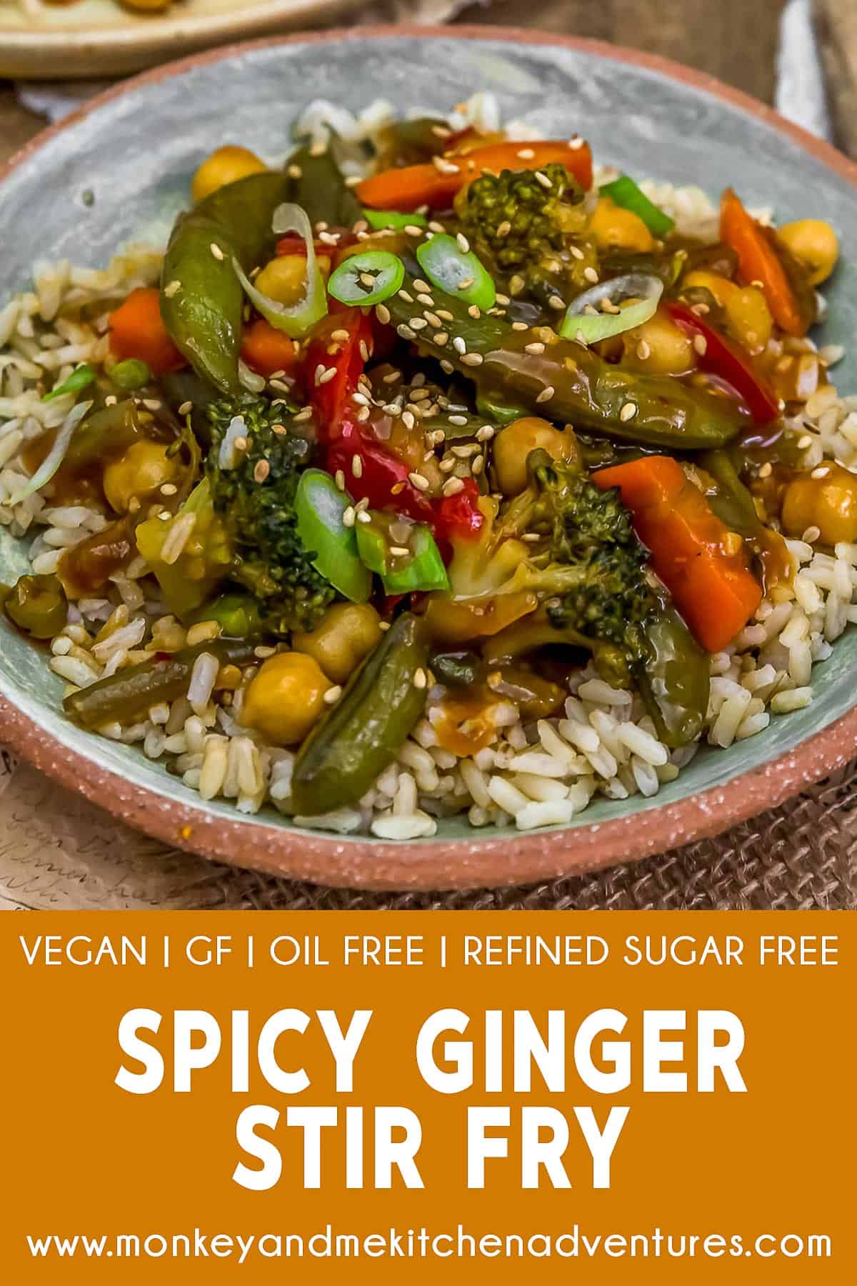 Spicy Ginger Stir Fry with Text Description