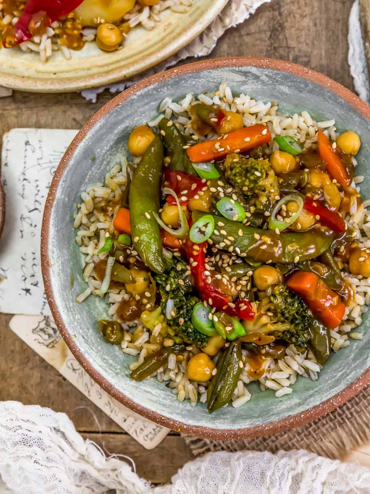 Plate of Spicy Ginger Stir Fry