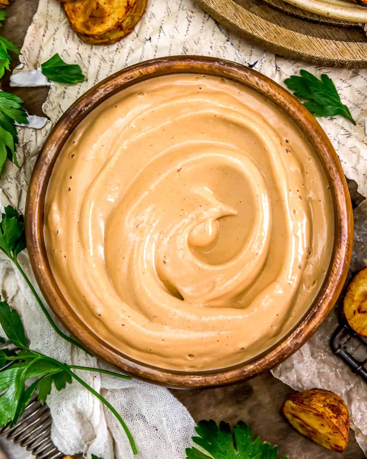 Bowl of Vegan Fry Sauce