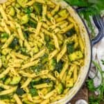 Close up of Easy Zucchini Pasta