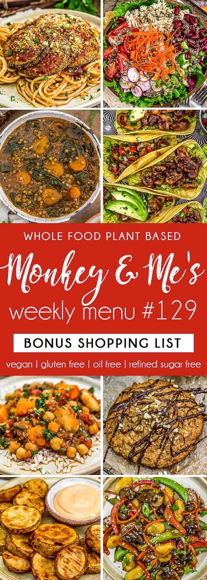 Monkey and Me's Menu 129 featuring 8 recipes