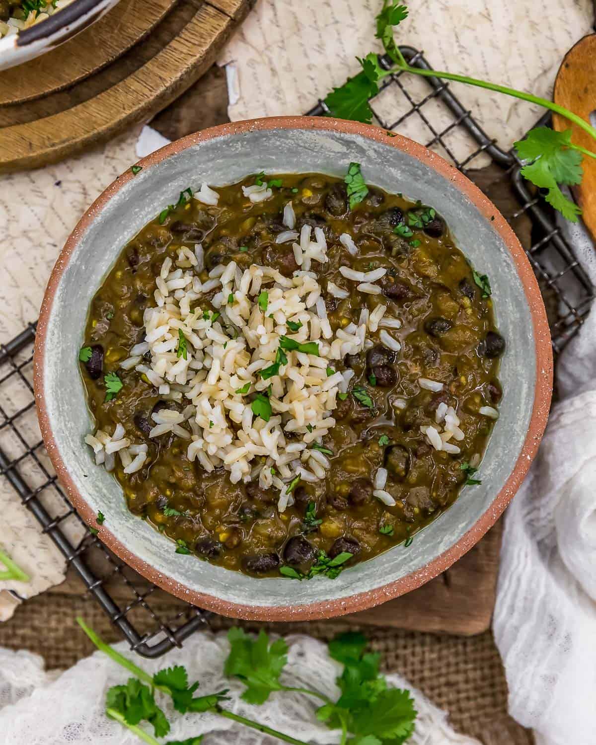 Bowl of Spicy Black Bean Curry