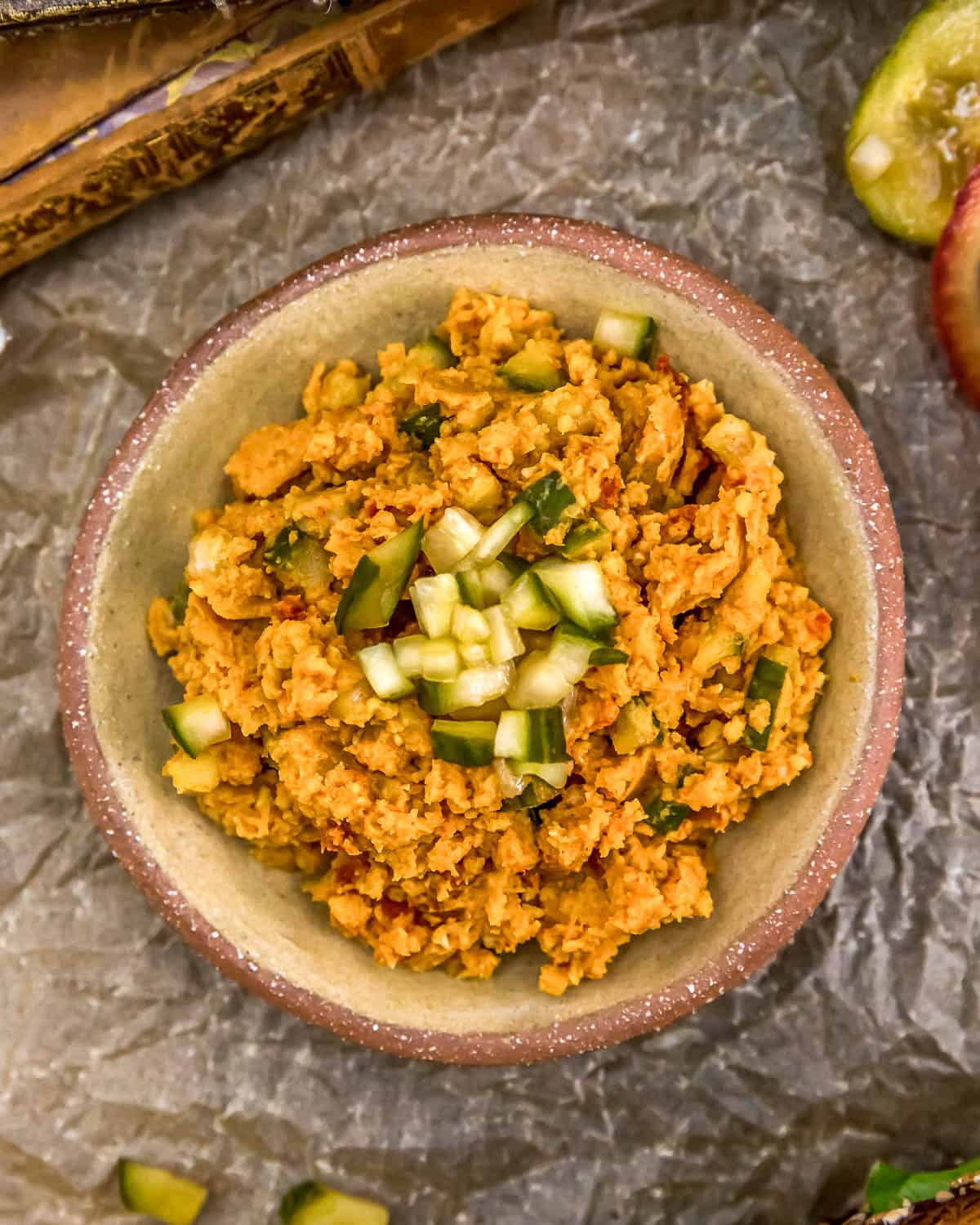 Vegan “Ham” Salad Sandwich Spread in a bowl