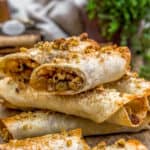 Close up of Apple Walnut Strudel Roll-Ups