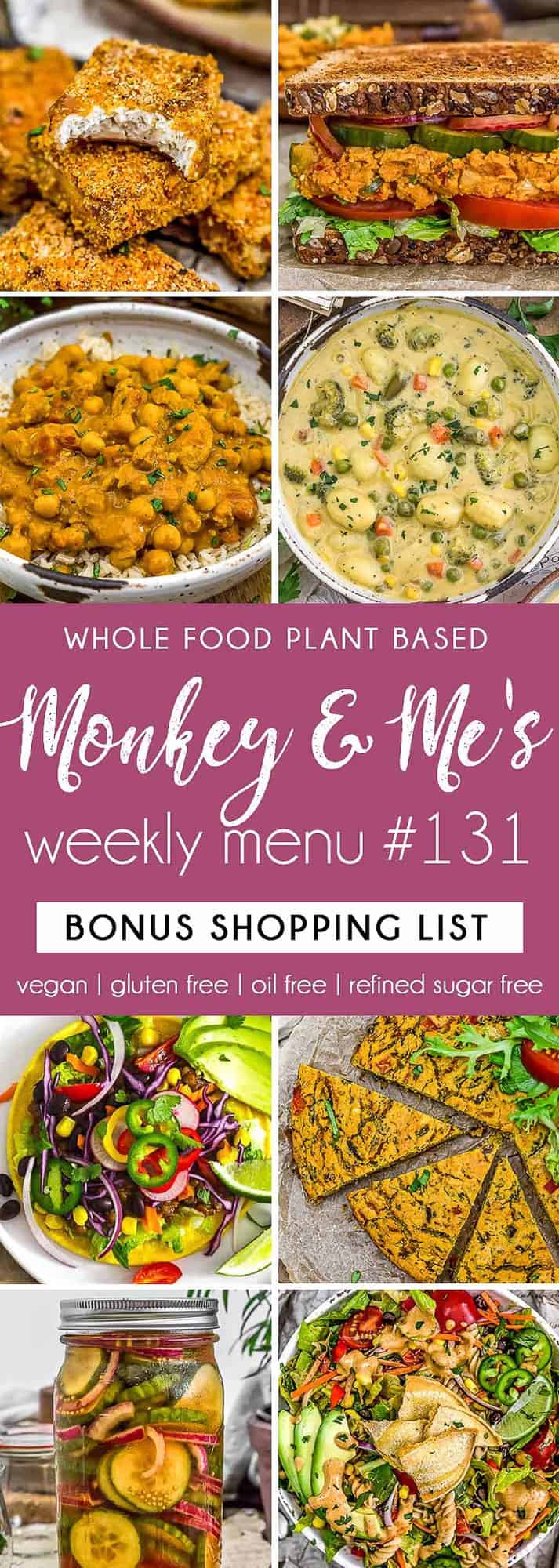 Monkey and Me's Menu 131 featuring 8 recipes