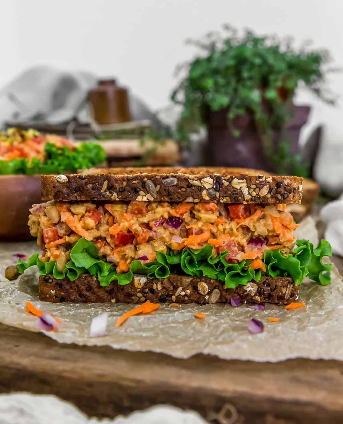 Moroccan Chickpea Salad Sandwich