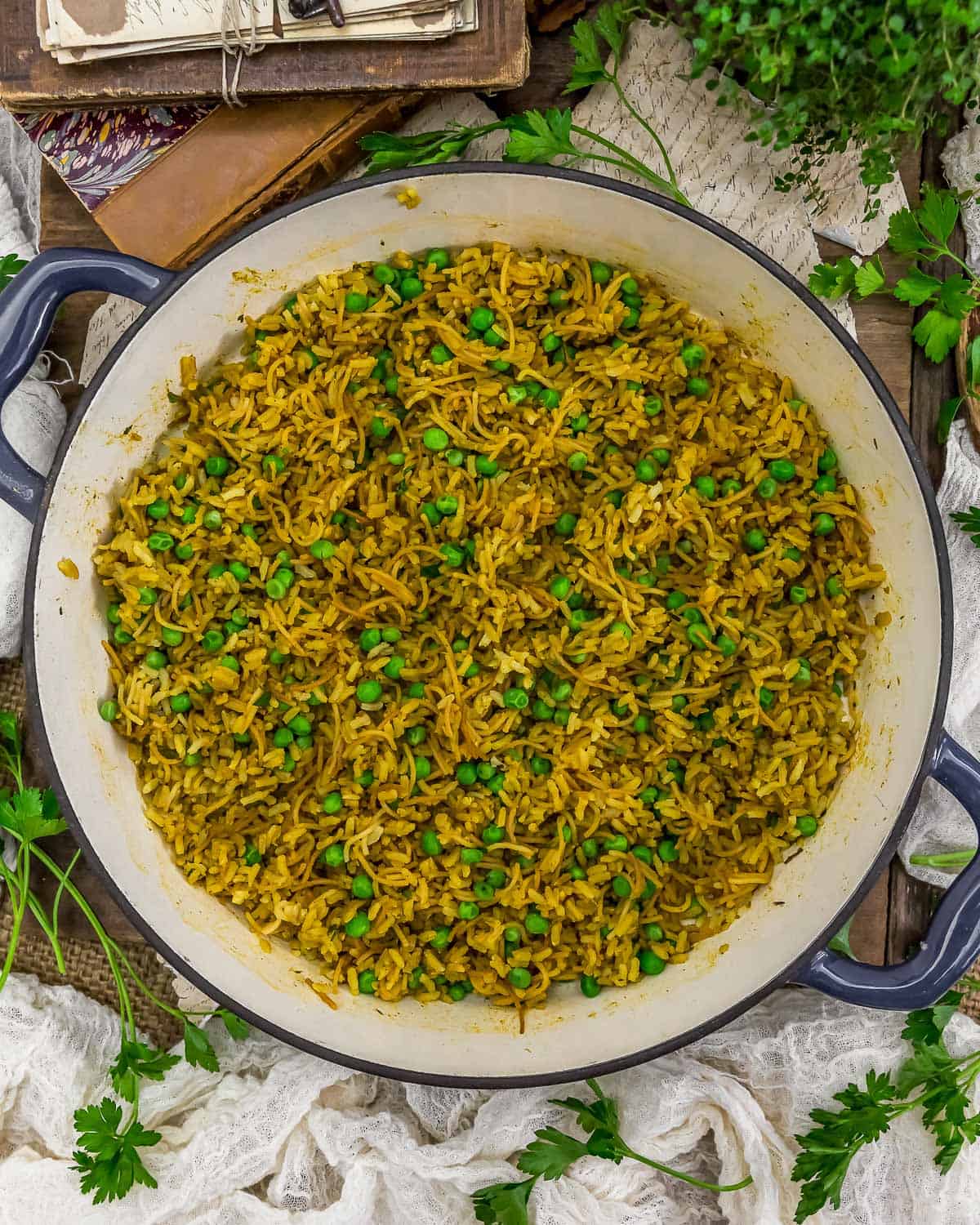 Skillet of Vegan Rice-A-Roni