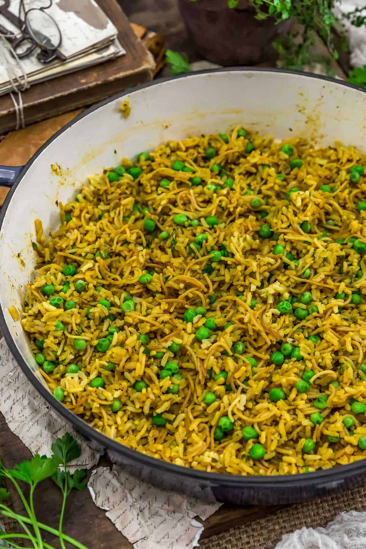 Skillet of Vegan Rice-A-Roni