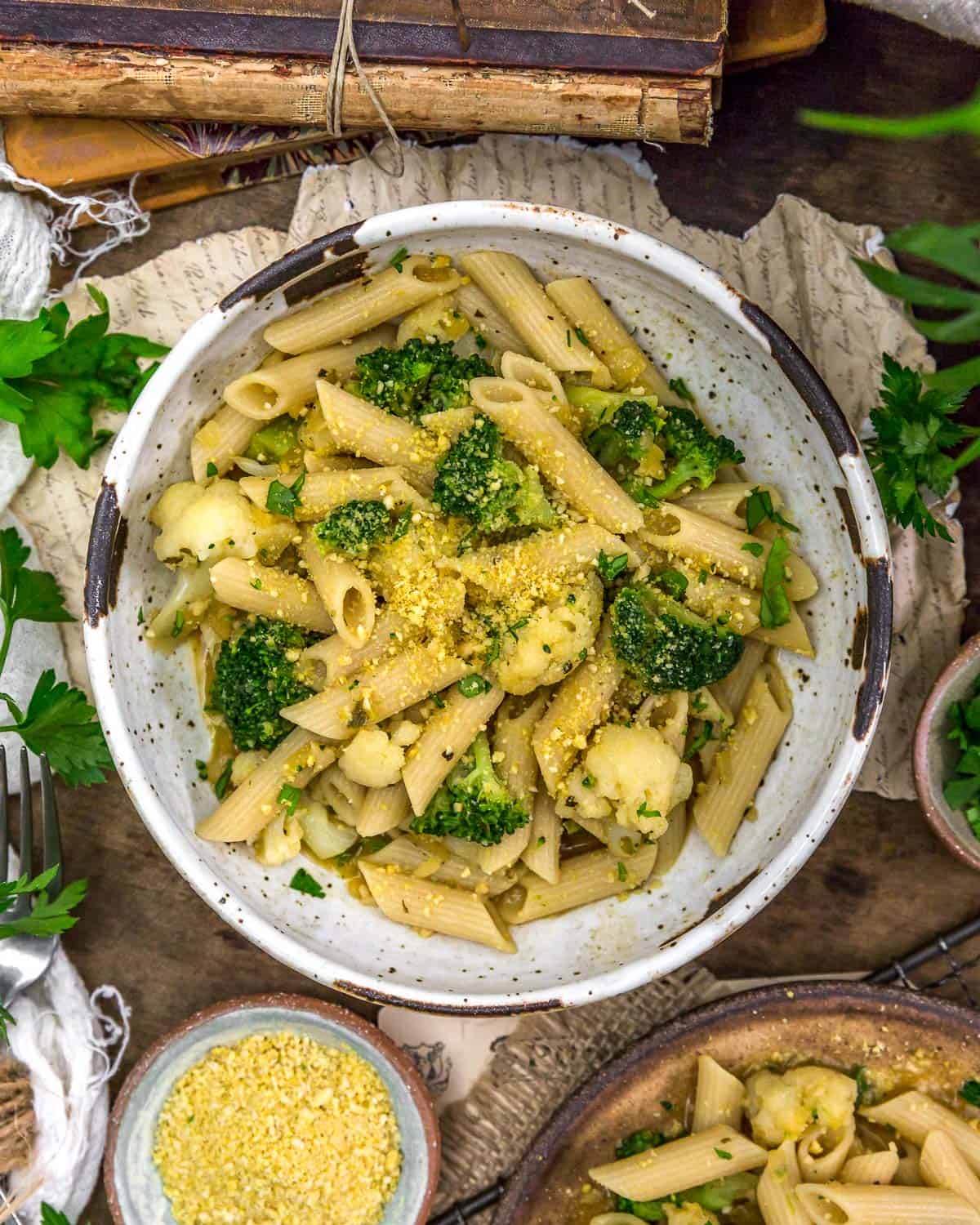 Easy Cauliflower Broccoli Pasta