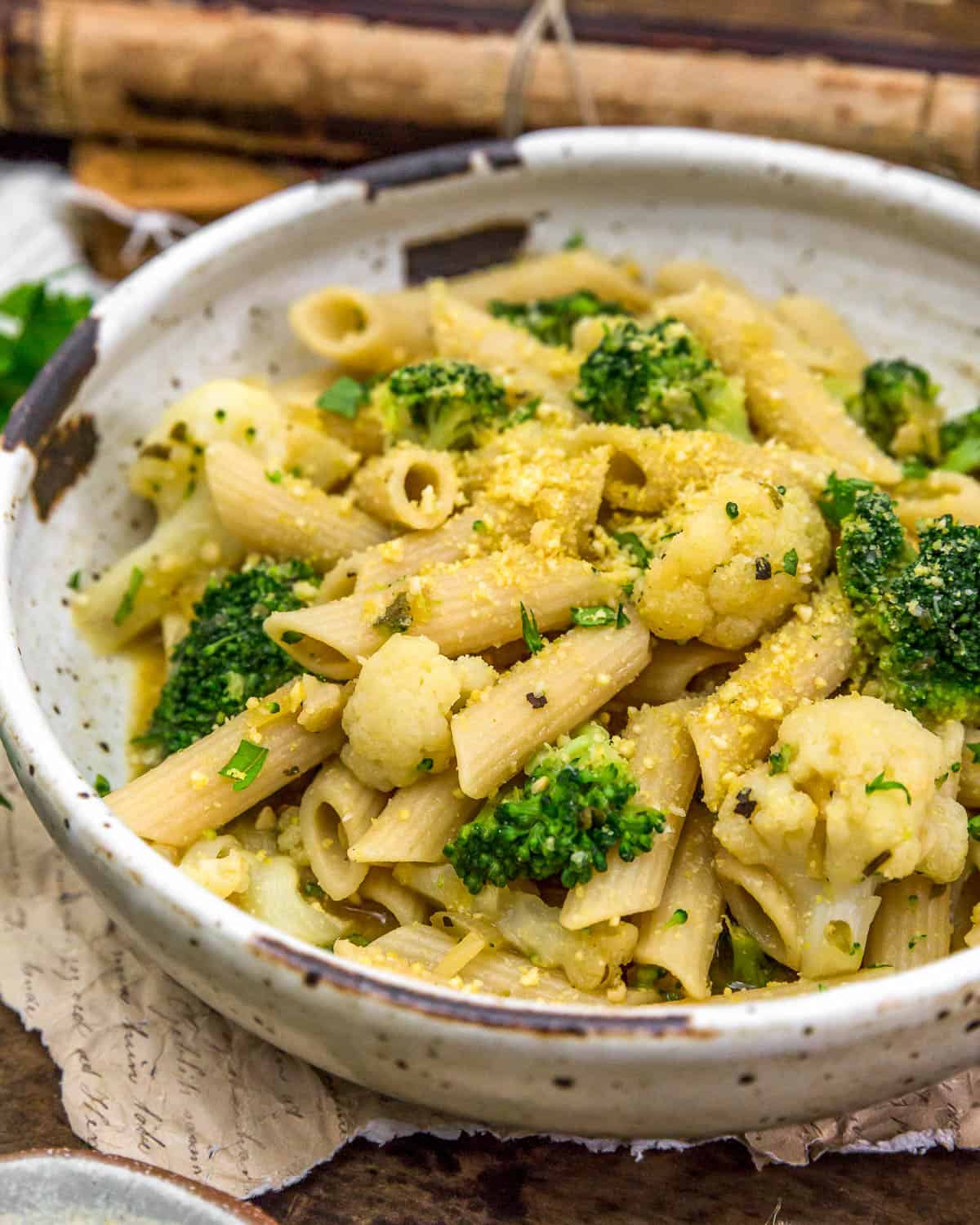 Easy Cauliflower Broccoli Pasta