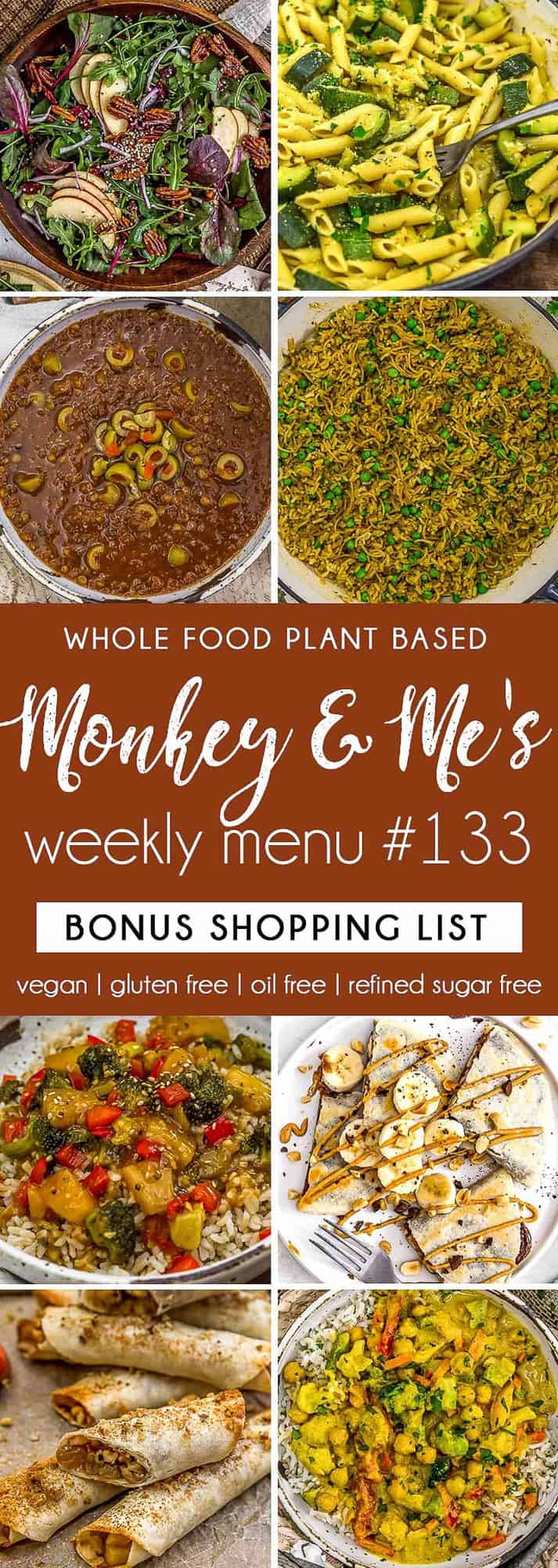 Monkey and Me's Menu 133 featuring 8 recipes