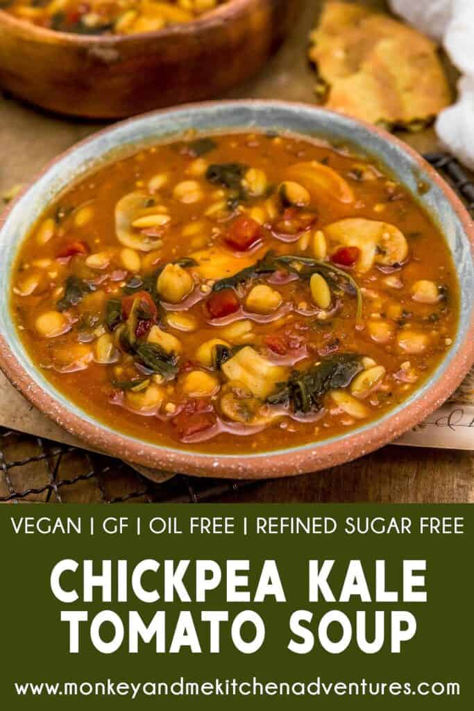 Chickpea Kale Tomato Soup Monkey and Me Kitchen Adventures