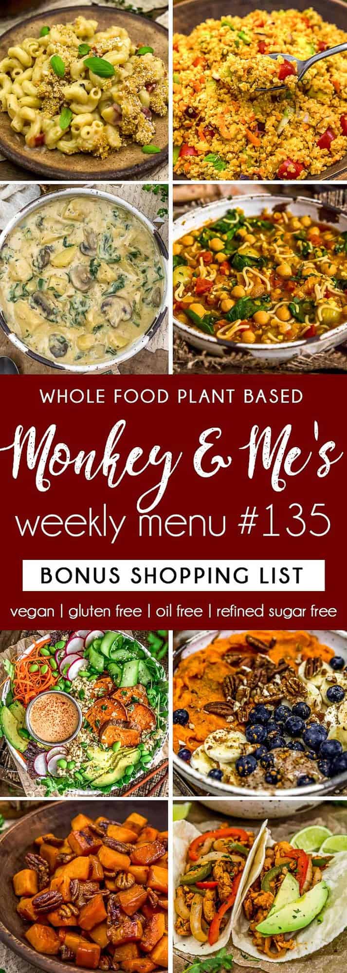 Monkey and Me's Menu 135 featuring 8 recipes