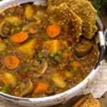 Bowl of Mushroom Vegetable Stew