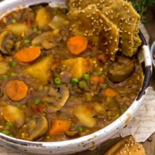 Mushroom Vegetable Stew - Monkey and Me Kitchen Adventures